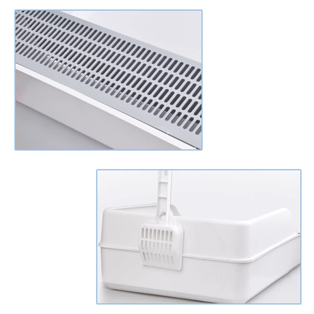 Plastic Half Covered Cat Litter Box P6763