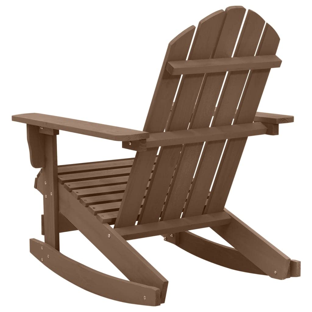 Weathered Brown Solid Pine Hardwood Rocking Chair R5198