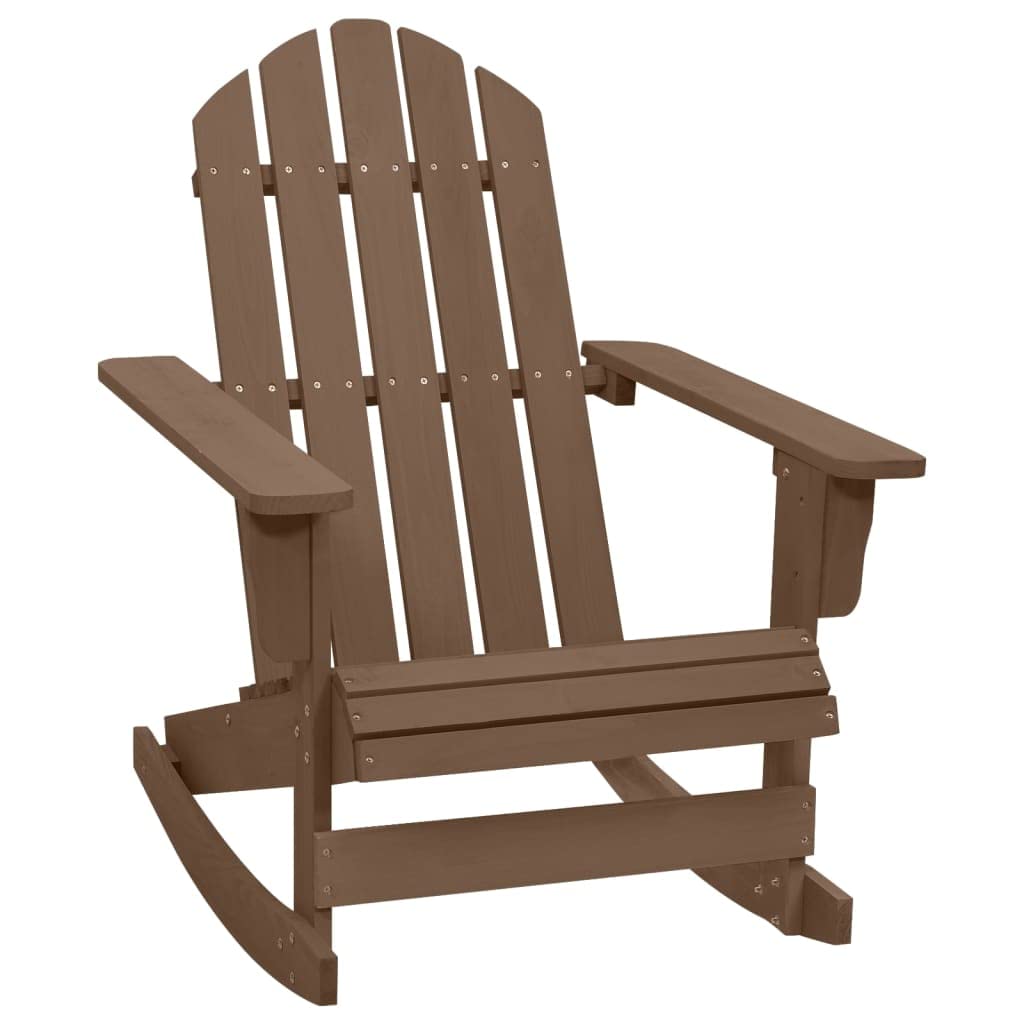 Weathered Brown Solid Pine Hardwood Rocking Chair R5198