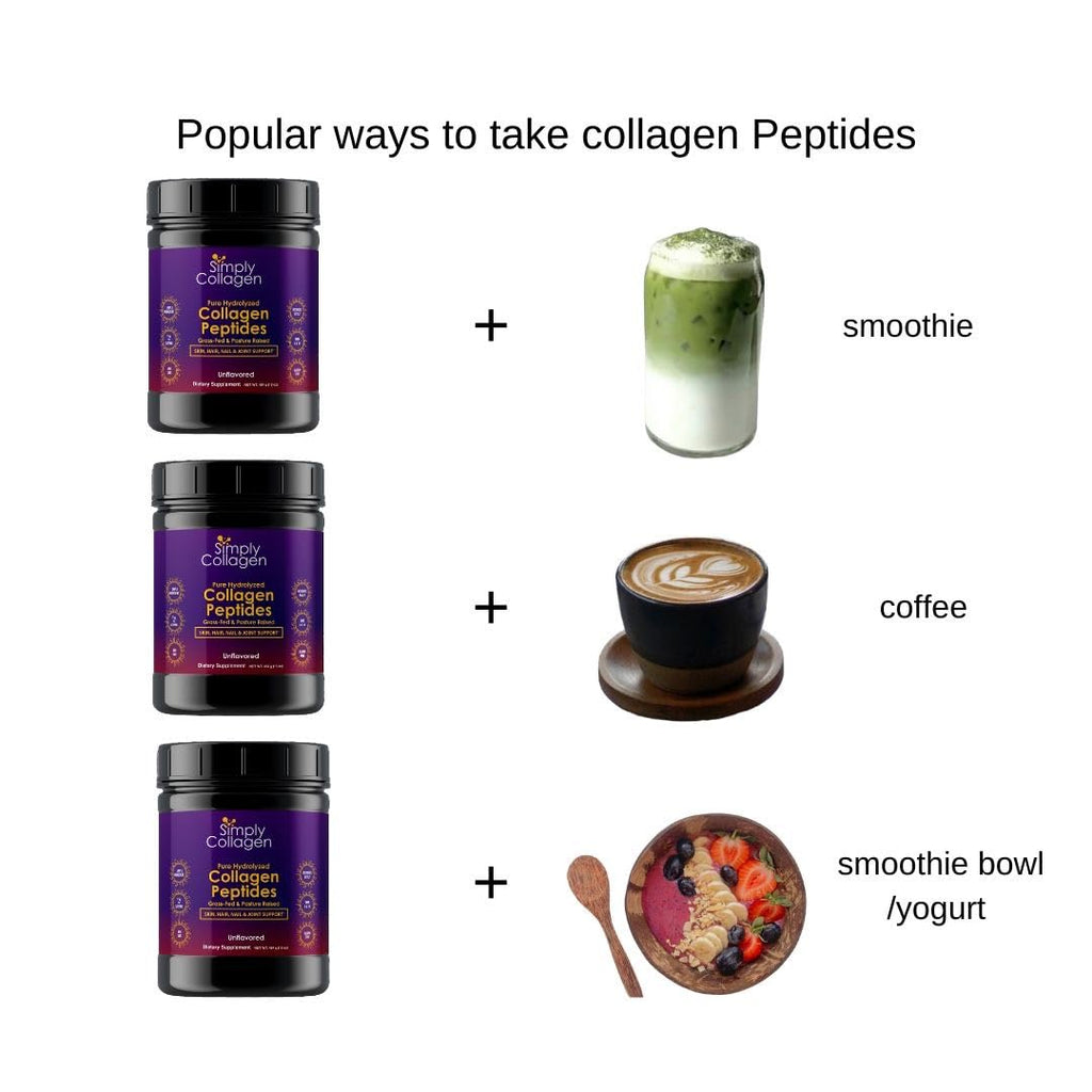 Hydrolyzed Collagen Peptides Powder Unflavored Type I & III 41 Servings C4136
