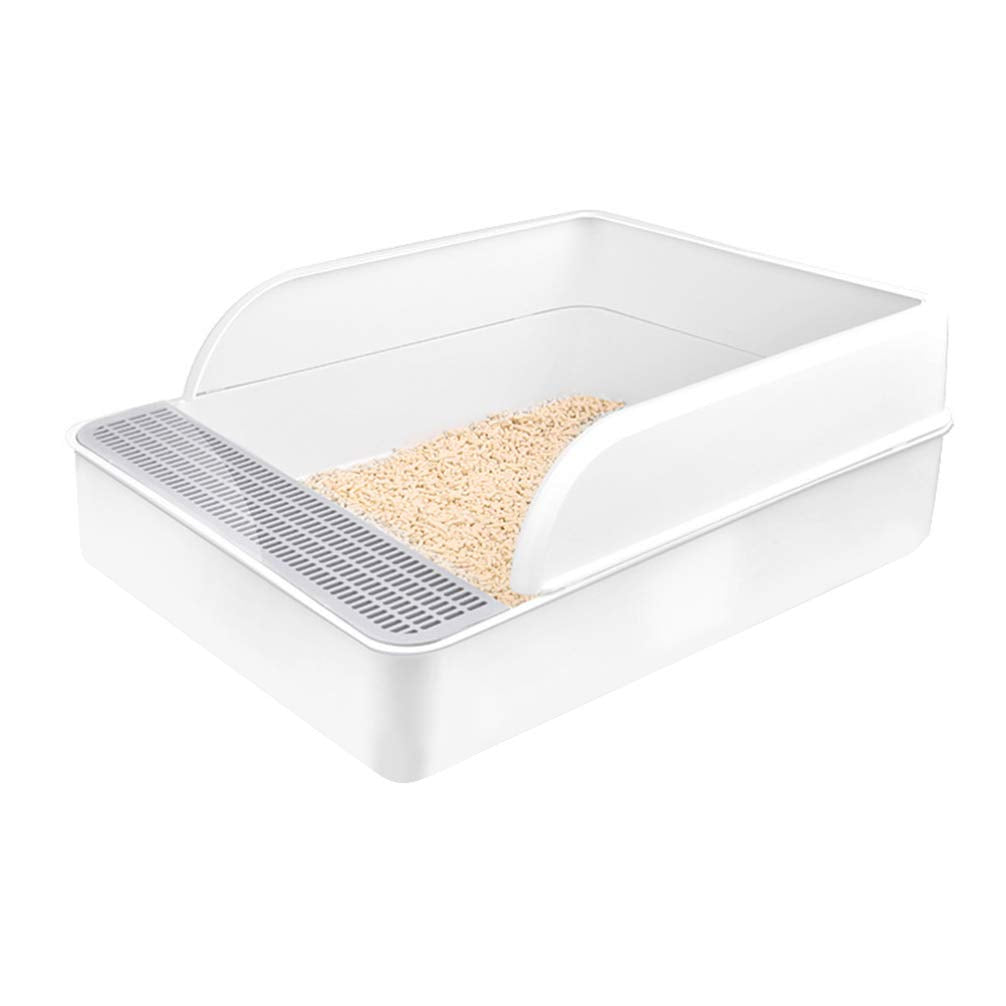 Plastic Half Covered Cat Litter Box P6763