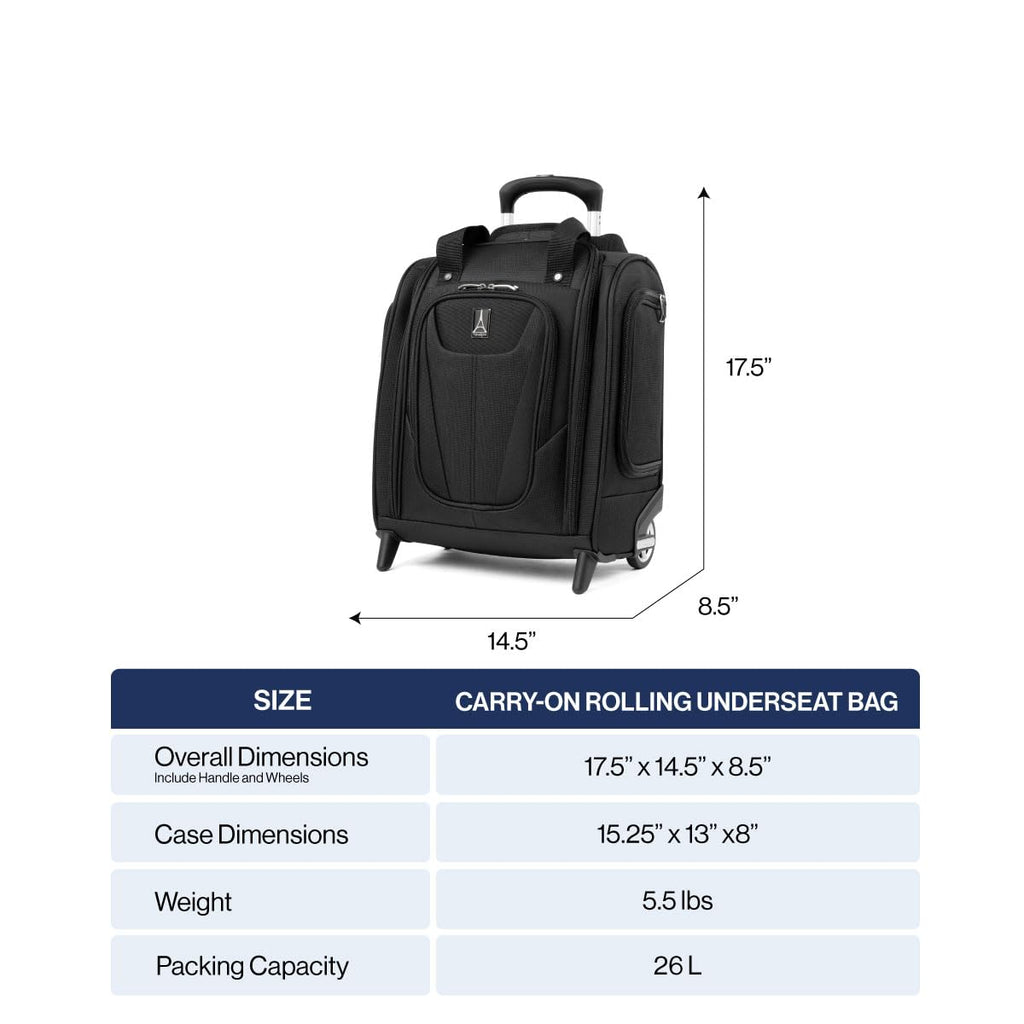 Black Softside Carry-On Underseat D5524