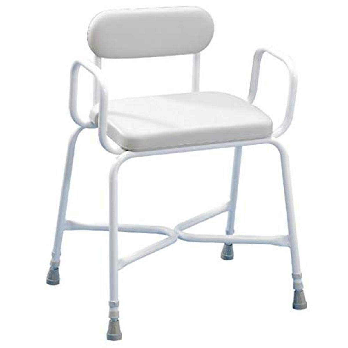 Perching Stool with Padded Seat & Back V673396
