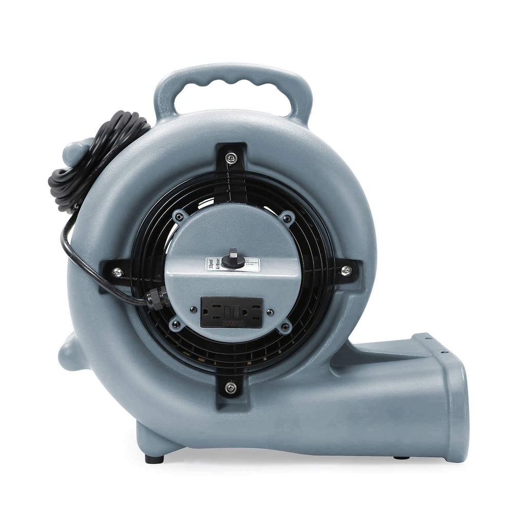 3 Speed 1/3 HP Industrial Floor Fan with 2 GFCI Outlets U94488