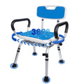 Swivel Shower Chair 500lbs Heavy Duty Adjustable Y83648