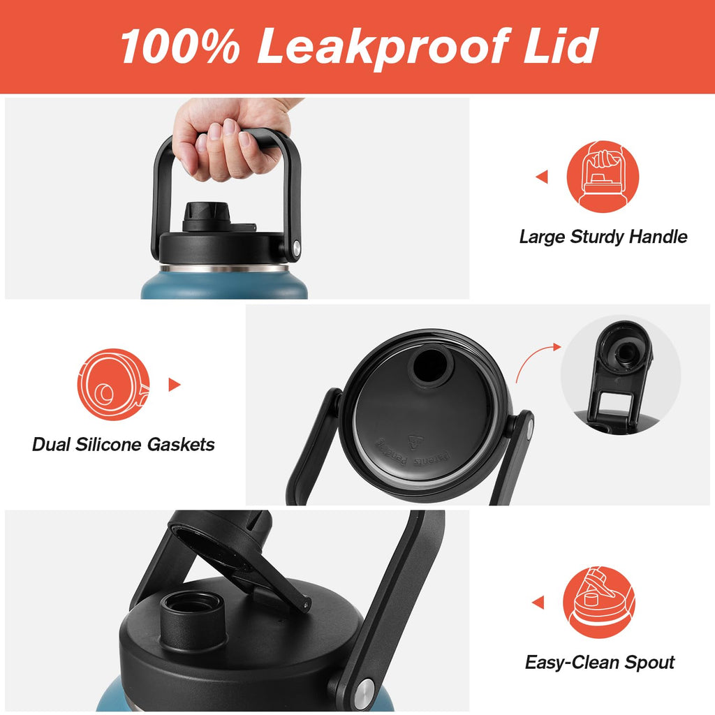 Gallon Insulated Water Bottle with Handle H68046