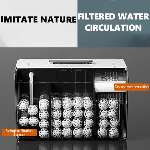 3 Gallon Transparent Self-Cleaning Acrylic Aquarium X16938