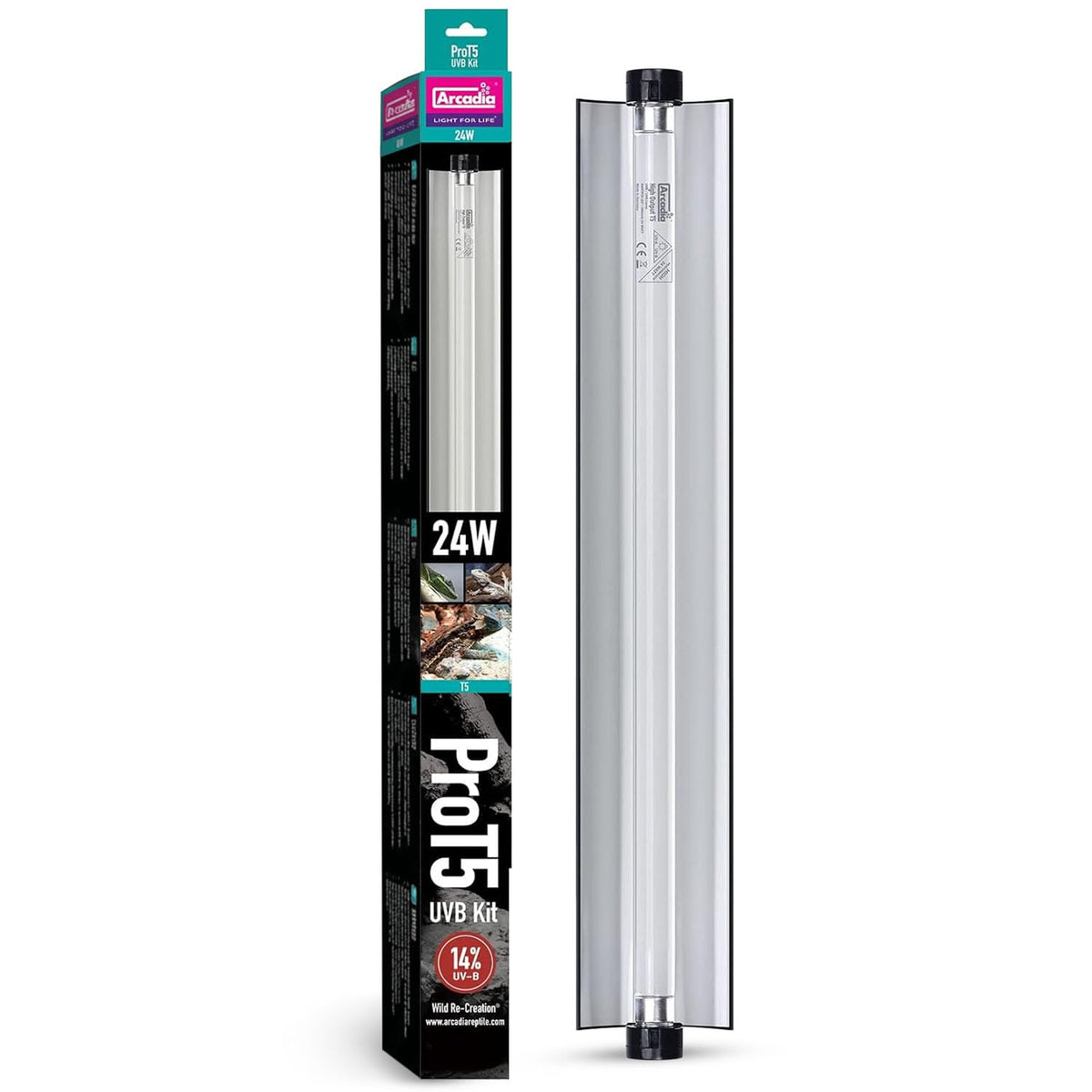 24" 24 Watts 14% UVB Reptile Light Fixture Kit Q193501