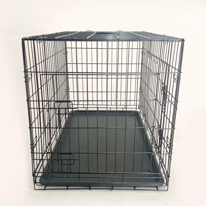 48-Inch Folding Metal Dog Crate with Divider, Tray, and Carry Handle K987080