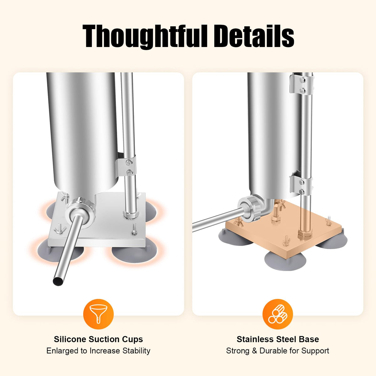 Manual Sausage Stuffer with 15 Stuffing Tubes T458681