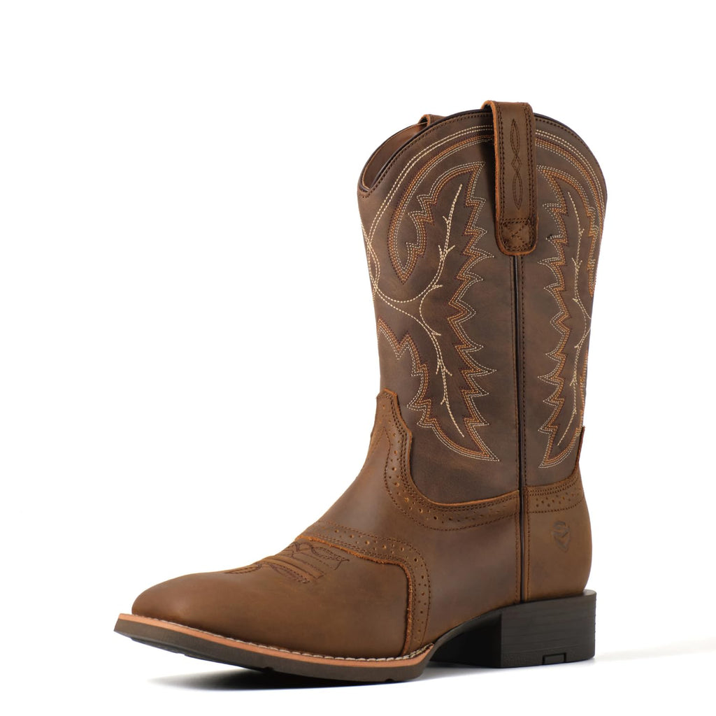 Western Cowboy Boots Square Toe with Embroidery L804