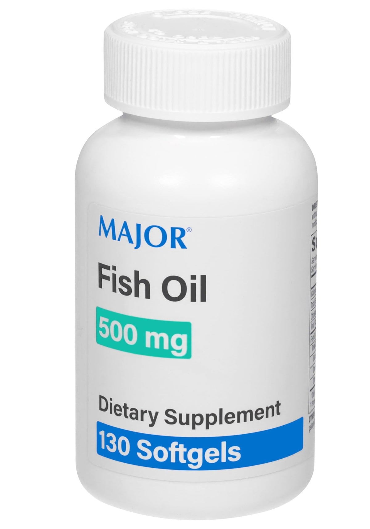 Fish Oil 500mg Softgels Omega-3 Dietary Supplement 130 Count Z566