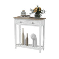 Narrow Console Table with 2 Drawers and Shelf K343512