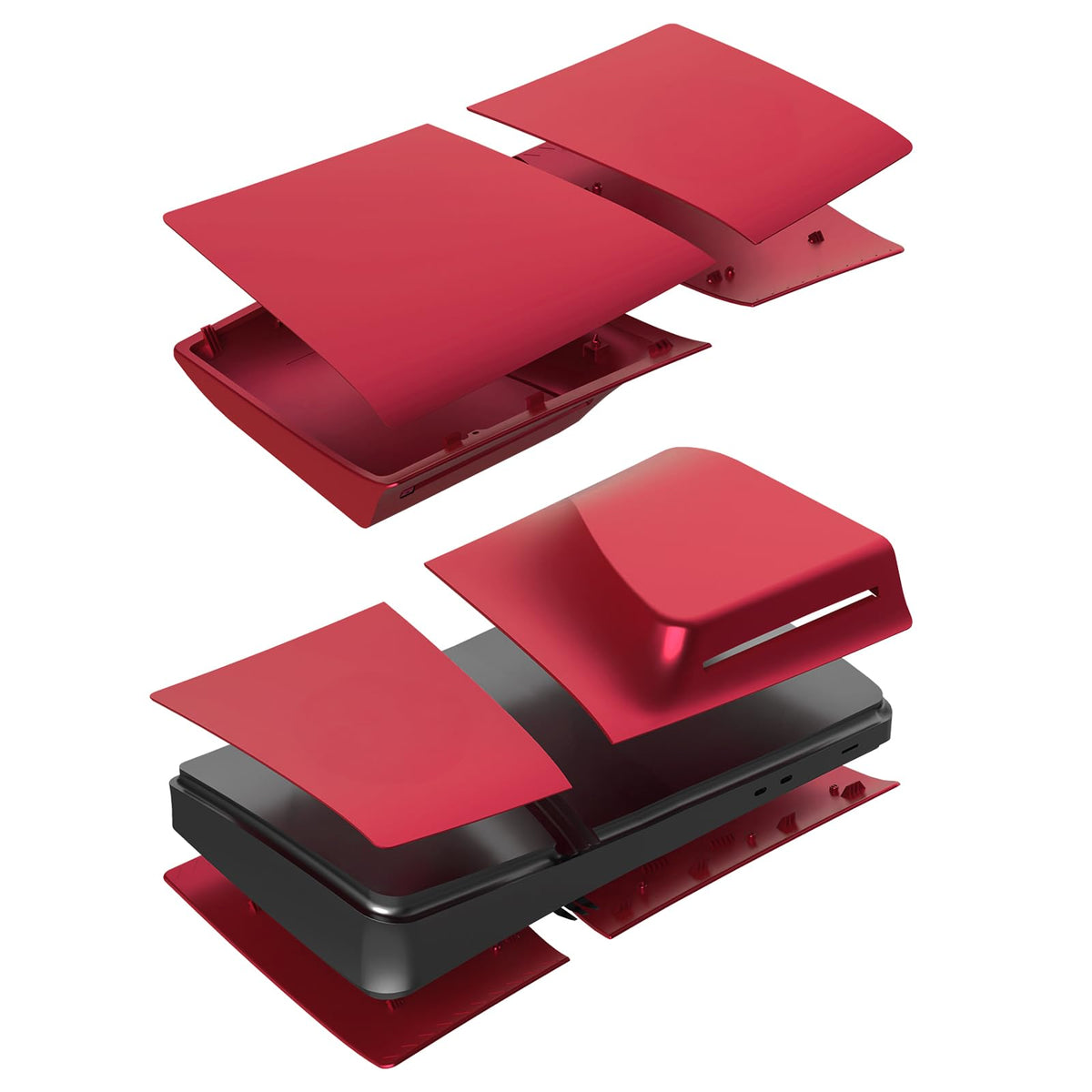 Red PS5 Pro Console Cover Plates Q256241