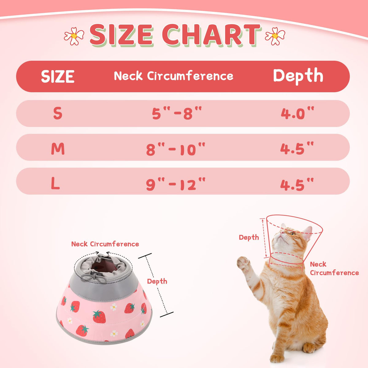 Soft Adjustable Foldable Cat Cone Collar Q776000