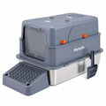 Extra Large Stainless Steel Cat Litter Box with Lid M545422