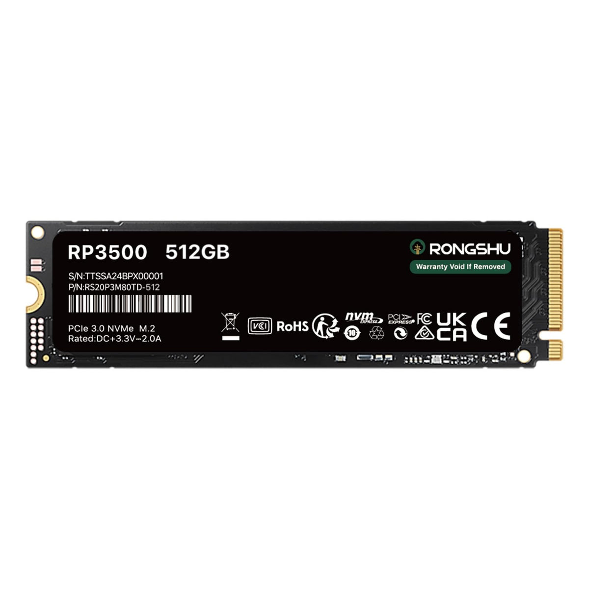 512GB NVMe M.2 PCIe Gen 3×4 Internal SSD A583472