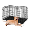 48-Inch Folding Metal Dog Crate with Divider, Tray, and Carry Handle K987080