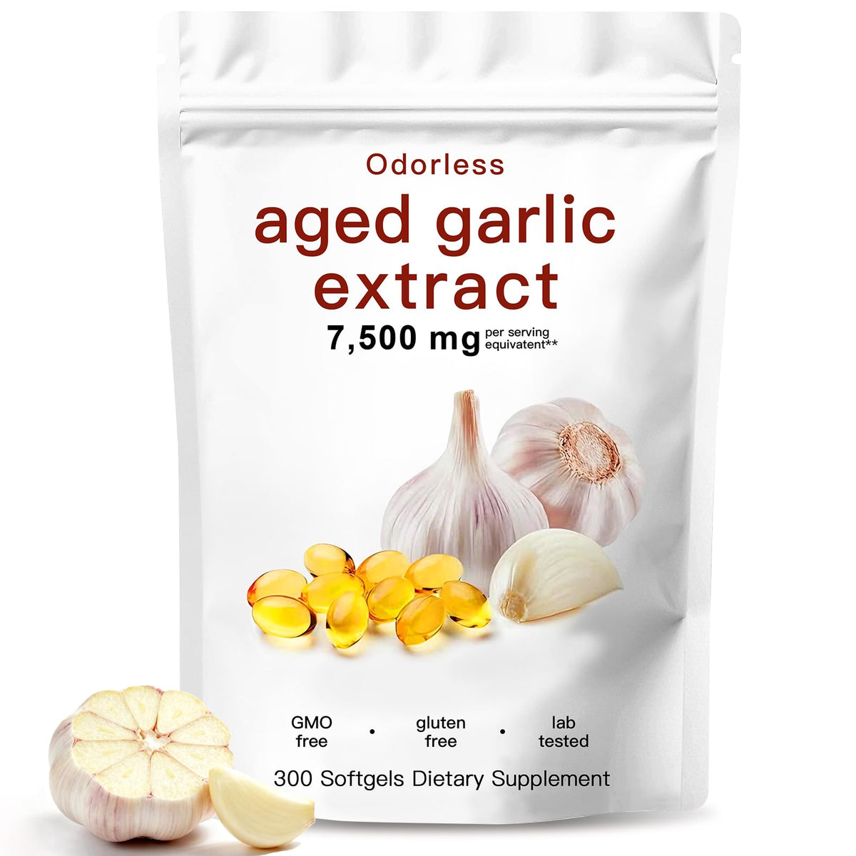 Odorless Organic Aged Garlic Extract Capsules Y604405