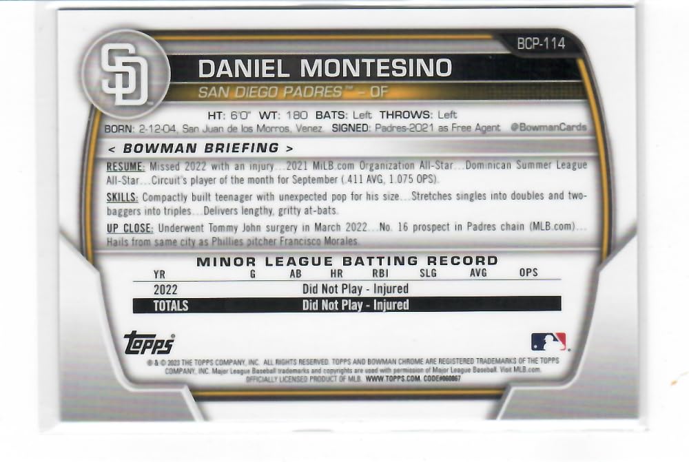 Baseball Card I113