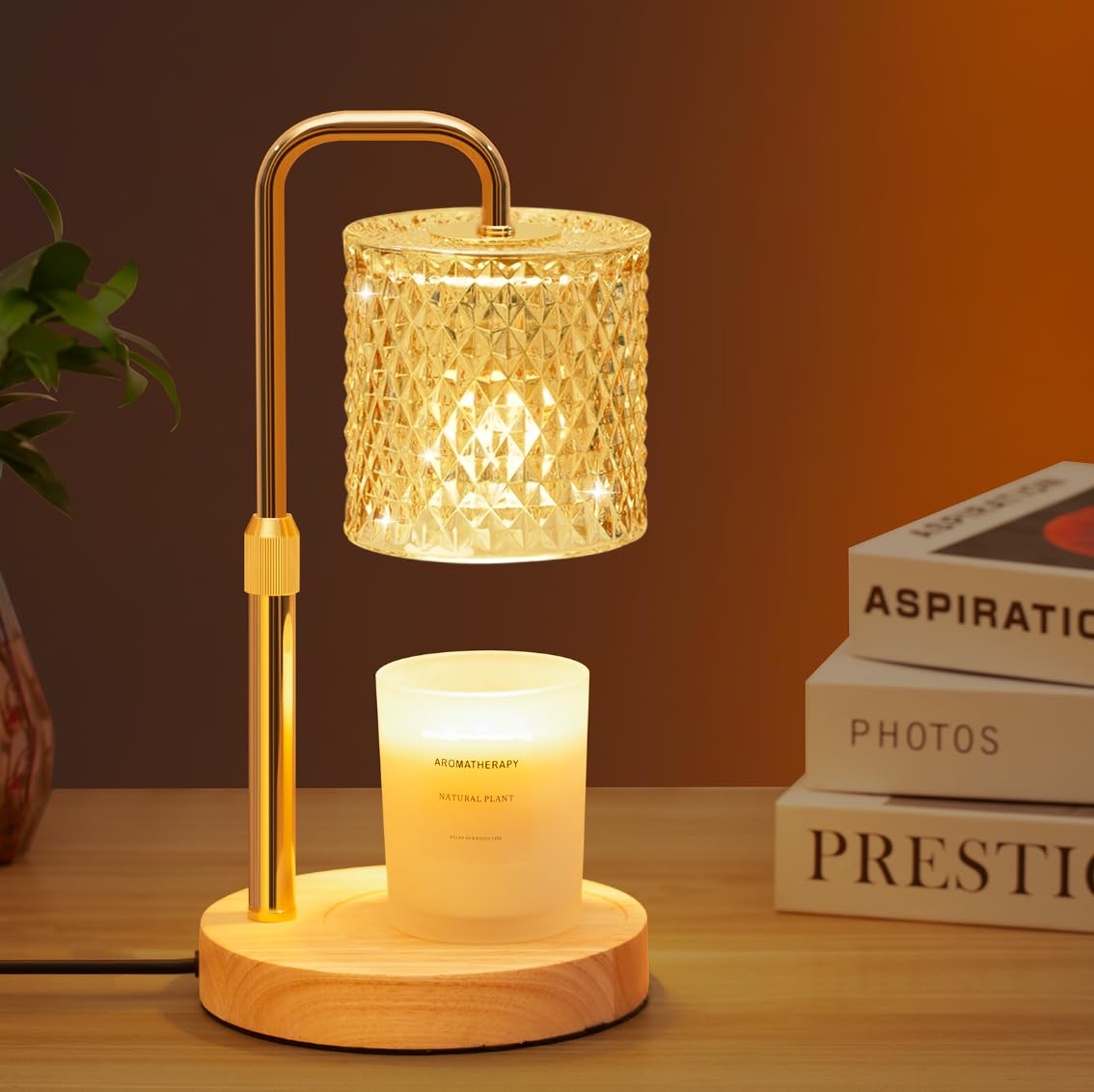 Dimmable Candle Warmer Lamp with Timer E639142
