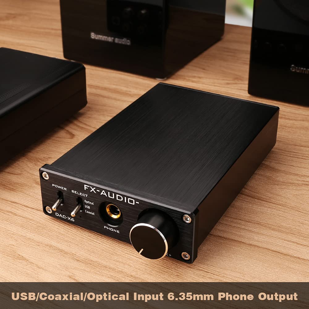 Black 24Bit/96KHz Digital Audio Decoder Headphone Amplifier S84600