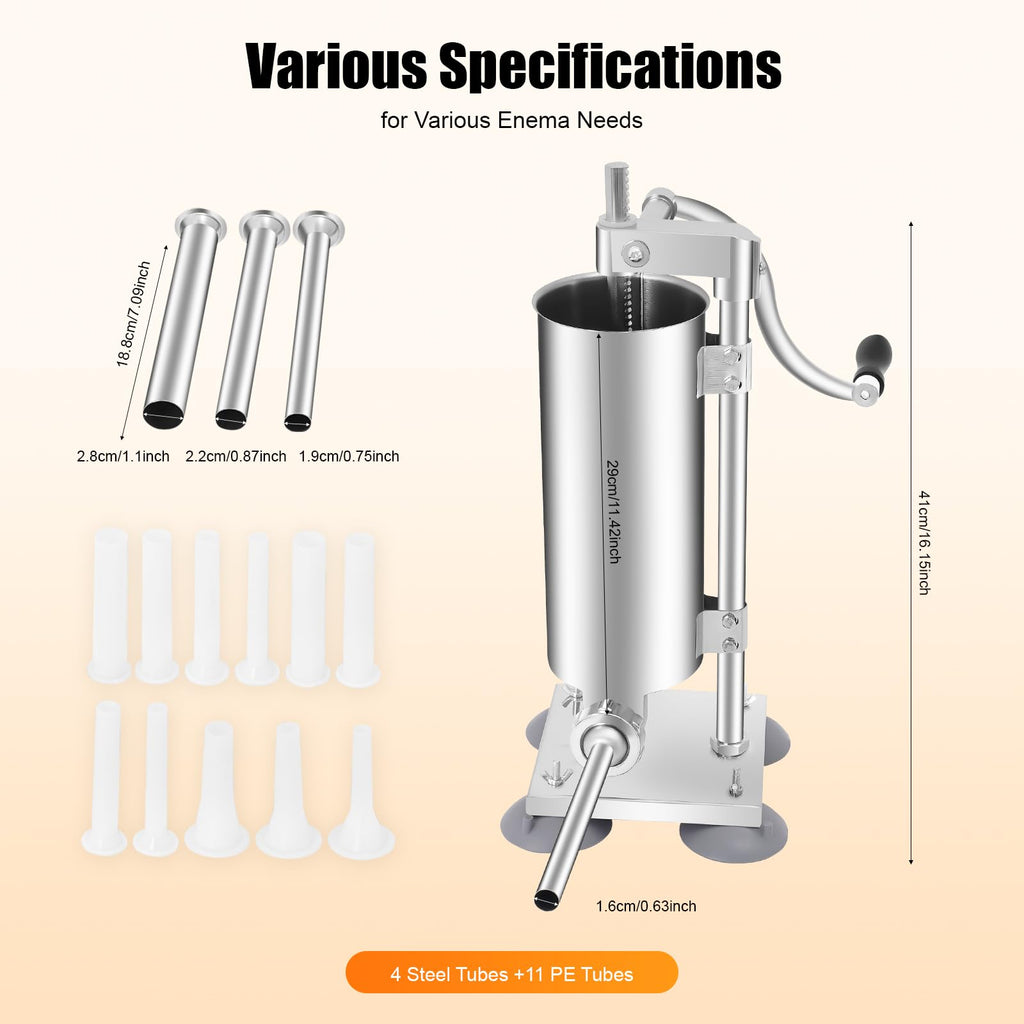 Manual Sausage Stuffer with 15 Stuffing Tubes T458681