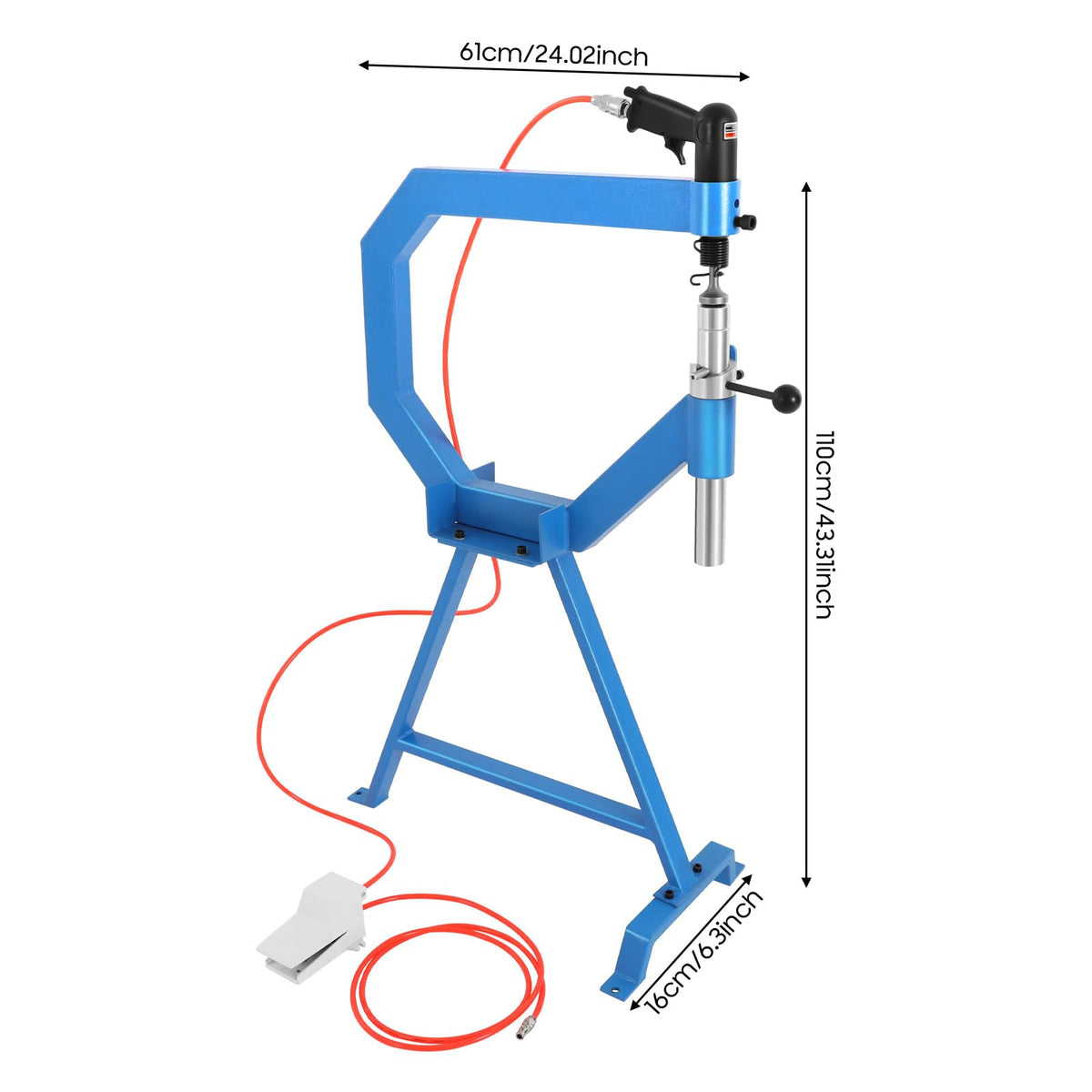 Pneumatic Planishing Hammer with Pedal & Stand C7782
