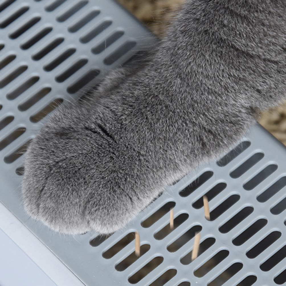 Plastic Half Covered Cat Litter Box P6763