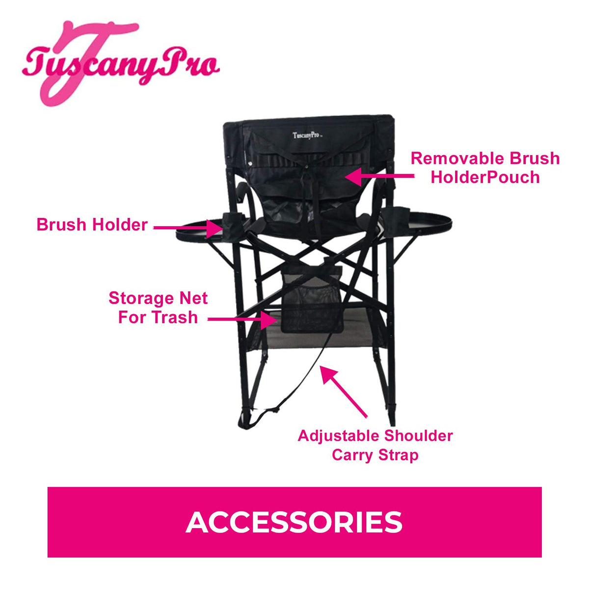 Heavy Duty Director Chair with Adjustable Seat Height Y630753