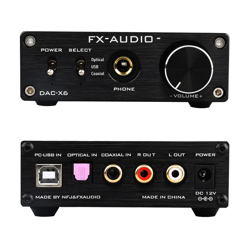 Black 24Bit/96KHz Digital Audio Decoder Headphone Amplifier S84600