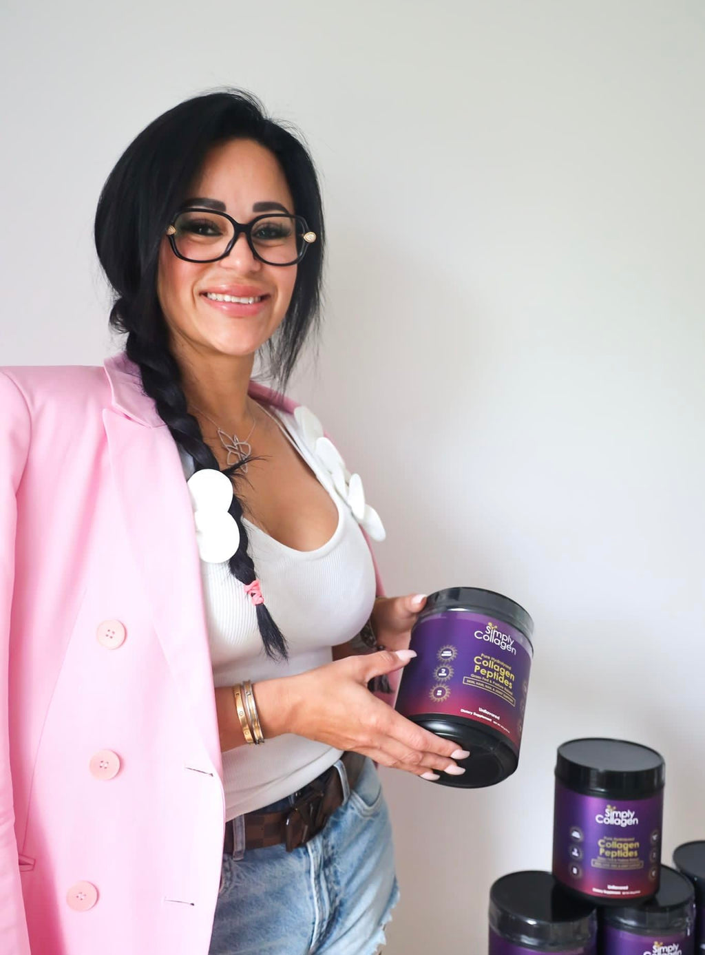 Hydrolyzed Collagen Peptides Powder Unflavored Type I & III 41 Servings C4136