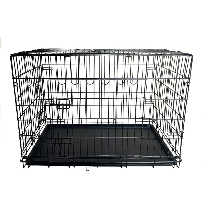 48-Inch Folding Metal Dog Crate with Divider, Tray, and Carry Handle K987080