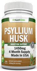1450mg 240 Capsules Psyllium Husk Fiber Supplement K1493