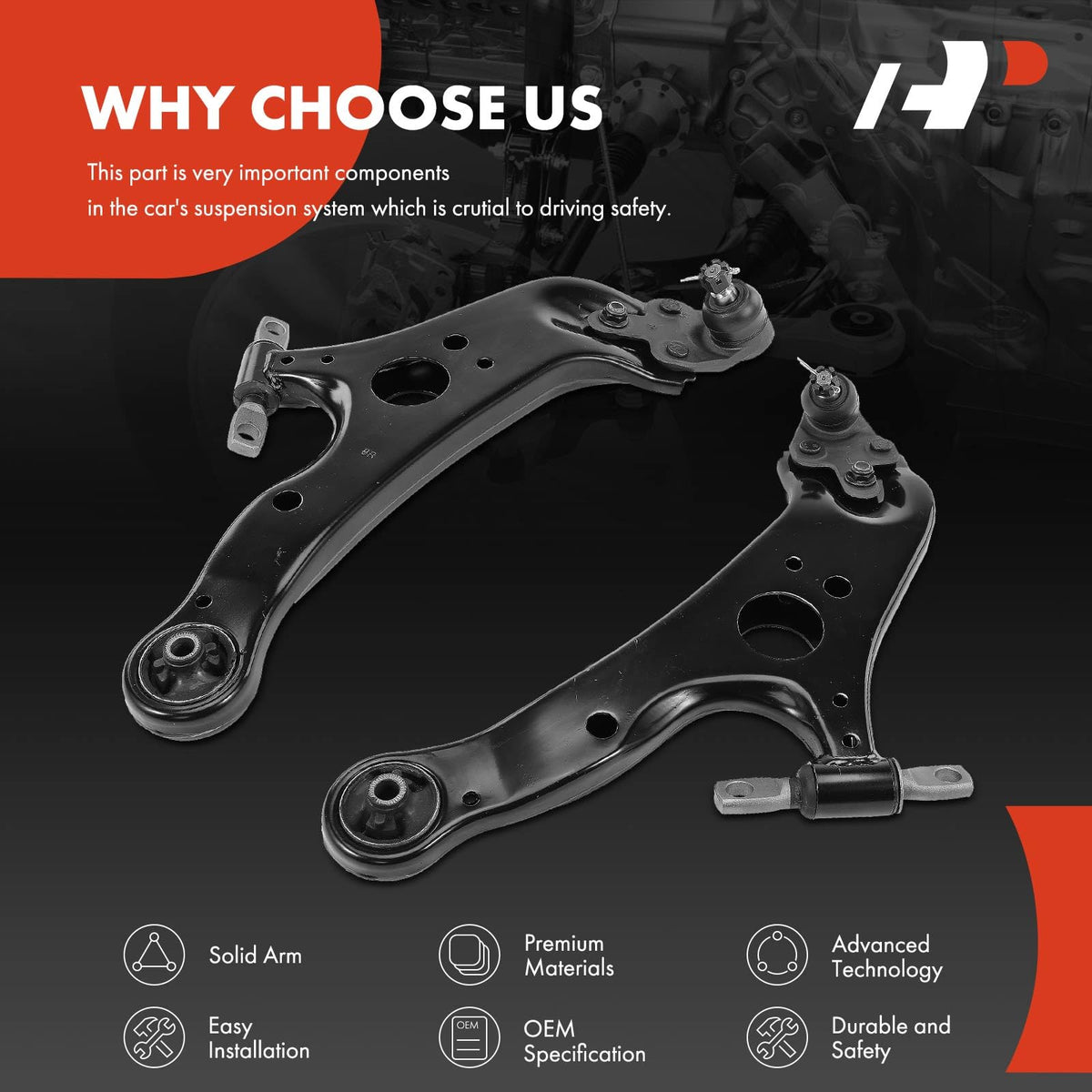 Front Lower Control Arm with Ball Joint & Bushing B804326