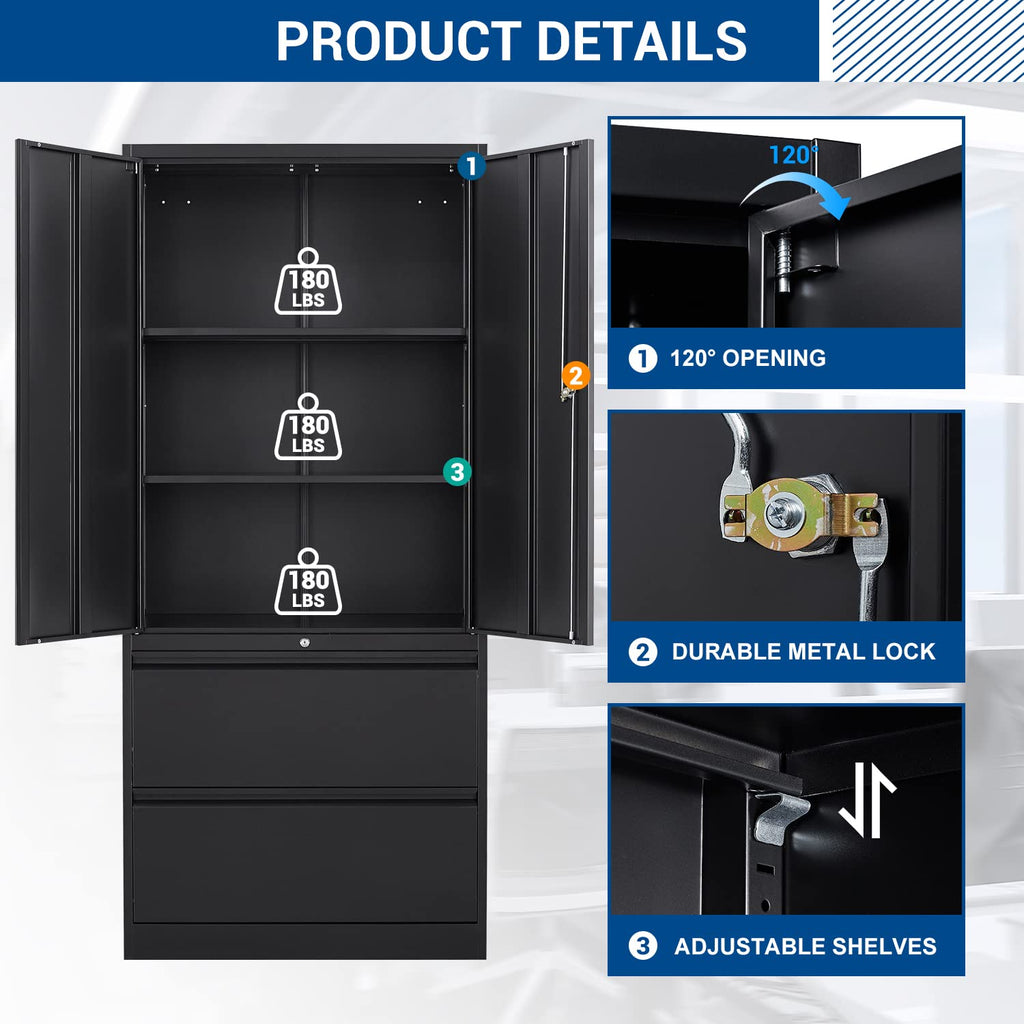 Metal Cabinets with Lockable Drawers and Doors X3168