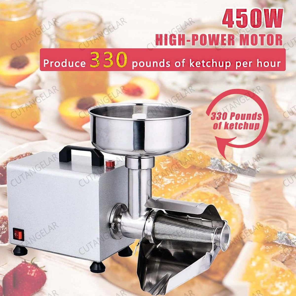 450W Stainless Steel Electric Juicer H79595