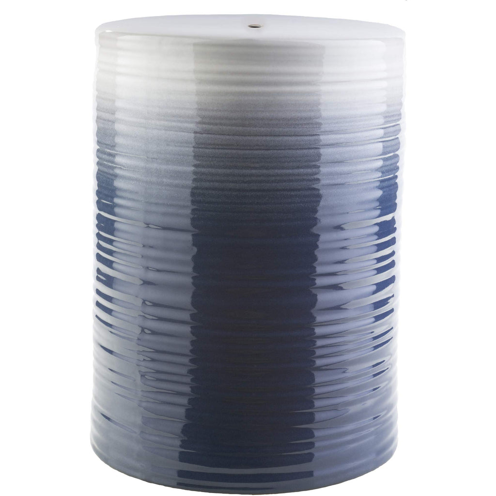 Navy White Modern Garden Stool H81089