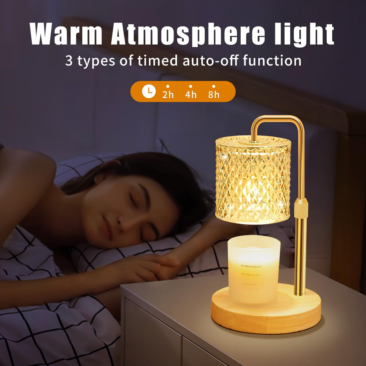 Dimmable Candle Warmer Lamp with Timer E639142