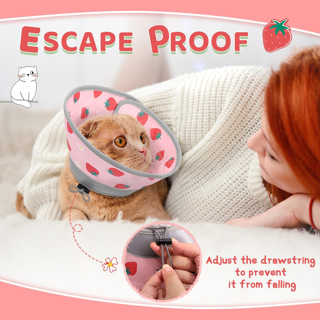 Soft Adjustable Foldable Cat Cone Collar Q776000