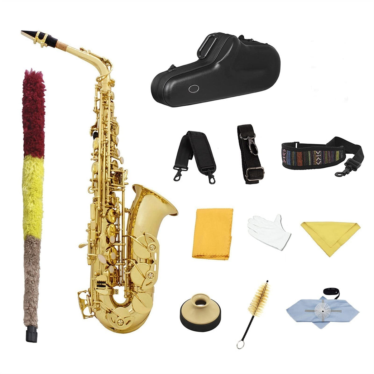 Golden E Flat Alto Saxophone Set X878