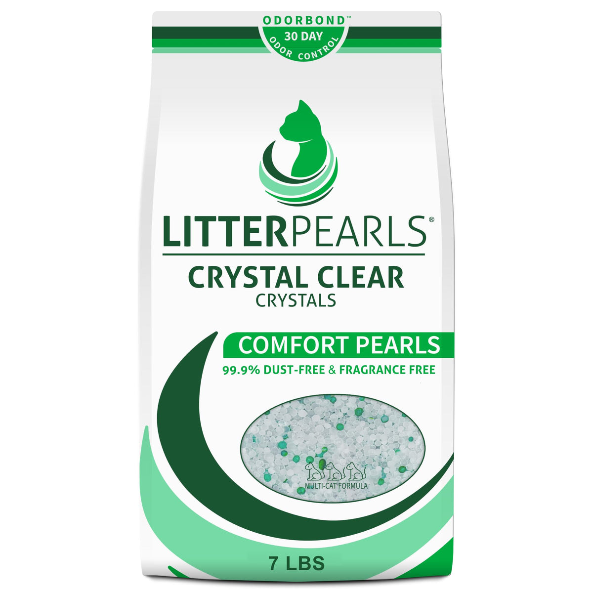 Unscented Non-Clumping Crystal Cat Litter, 7 lb Z2349