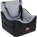 Elevated Dog Car Seat for Small/Medium Dogs up to 35 lbs, Memory Foam Grey Z247104