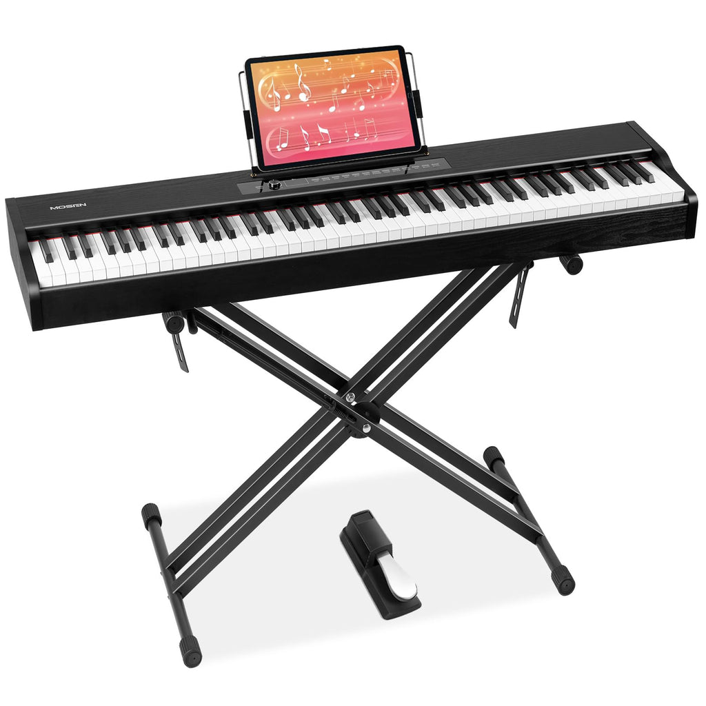 88-Key Weighted Digital Piano with X Stand and Sustain Pedal T30131