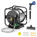 Garden Hose Reel With 100Ft Metal Water Pipe Z41594