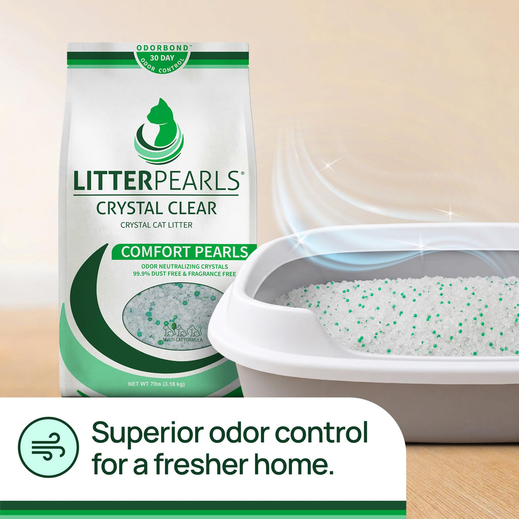 Unscented Non-Clumping Crystal Cat Litter, 7 lb Z2349