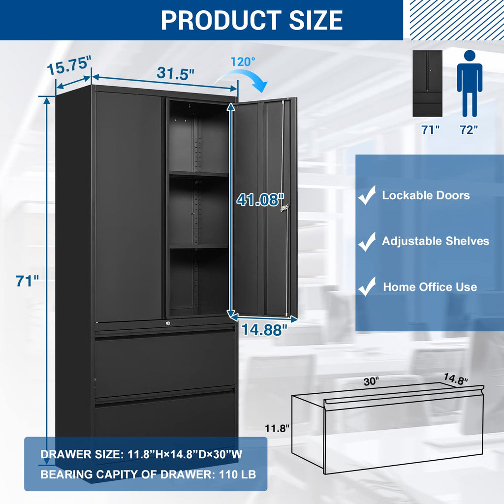 Metal Cabinets with Lockable Drawers and Doors X3168
