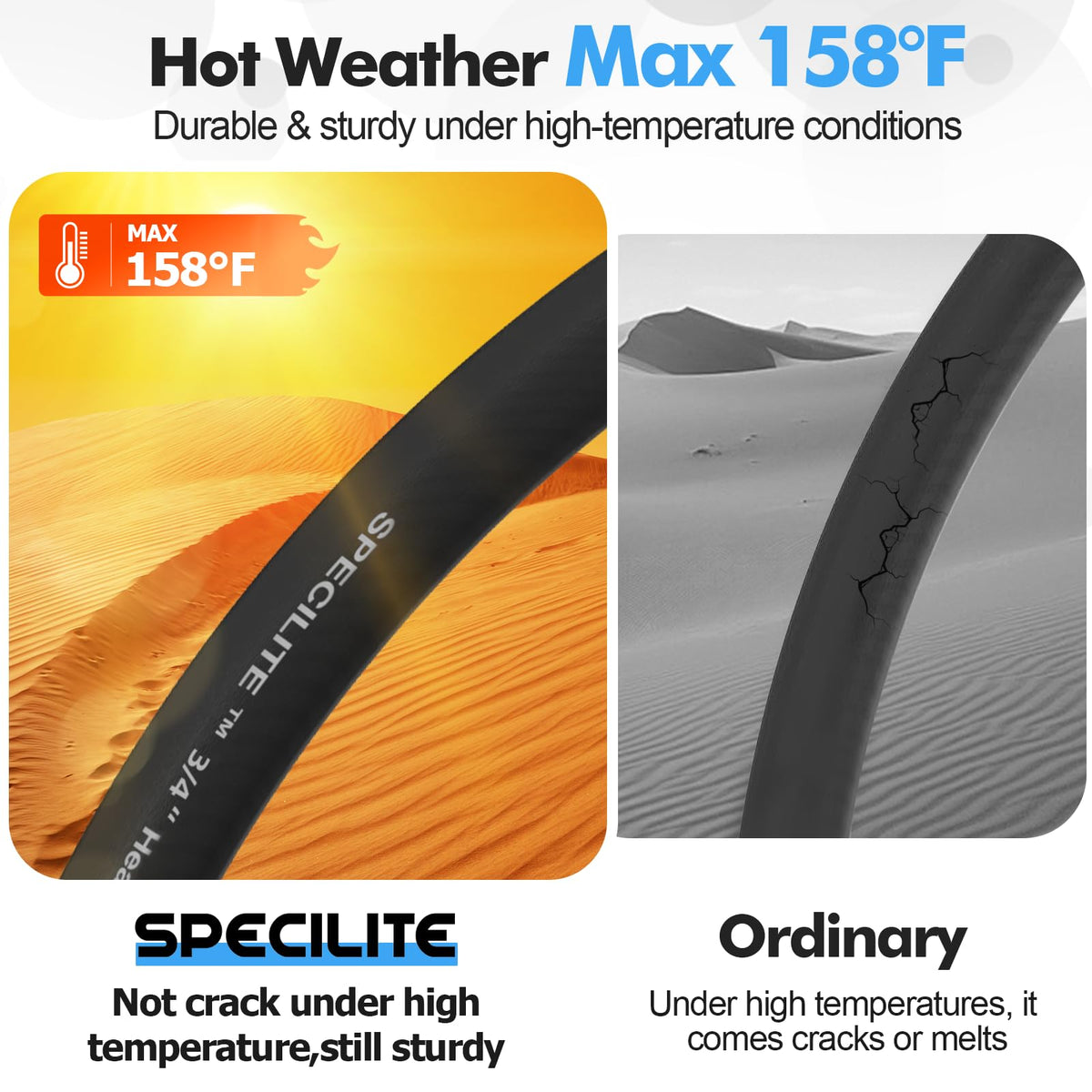 3/4" Hot/Cold Garden Water Hose 100 ft W6818
