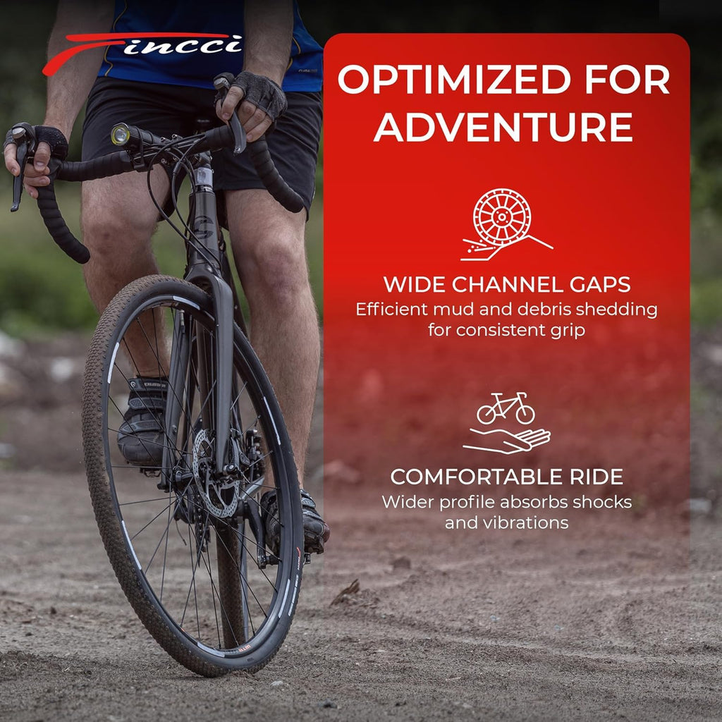 700x38c Gravel Bike Tires & Tube Foldable L2419