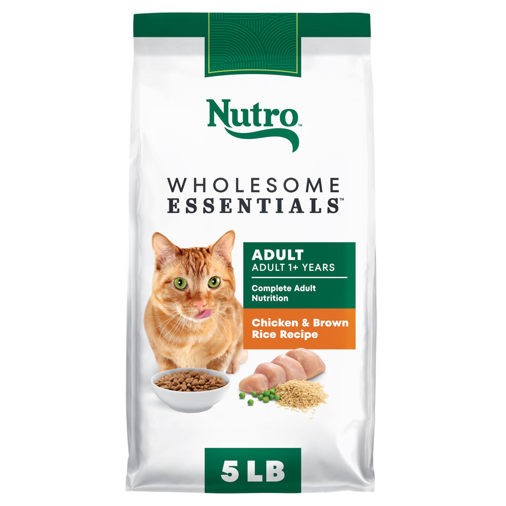 Adult Dry Cat Food Chicken & Brown Rice 5 lb V540